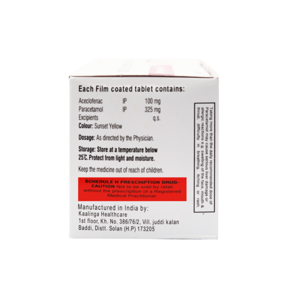 Aceclofenac has a higher anti-inflammatory action or at least comparable effects than conventional NSAIDs in double-bind studies Paracetamol is a time tested Anti-pyretic & Analgesic with proven safety Serratiopeptidase is a proteolytic enzyme obtained from the silkworm Arthritis I Sport Injuries Dental Pain I Fracture ENT I Inflammation